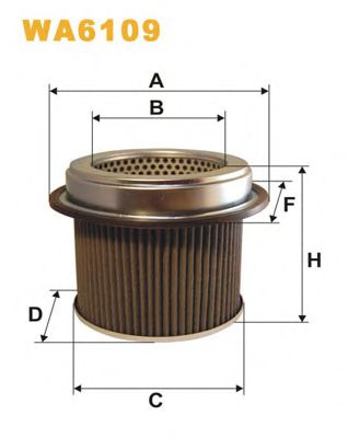 WIX FILTERS wa6109 -  Воздушный фильтр